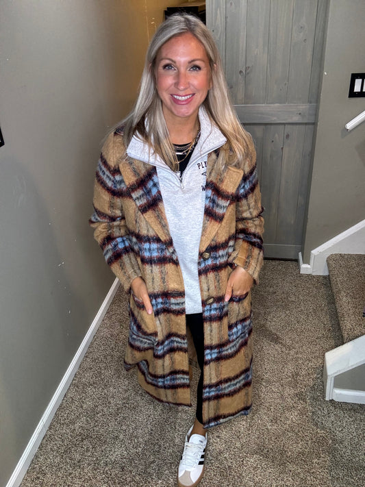 Plaid Long Coat