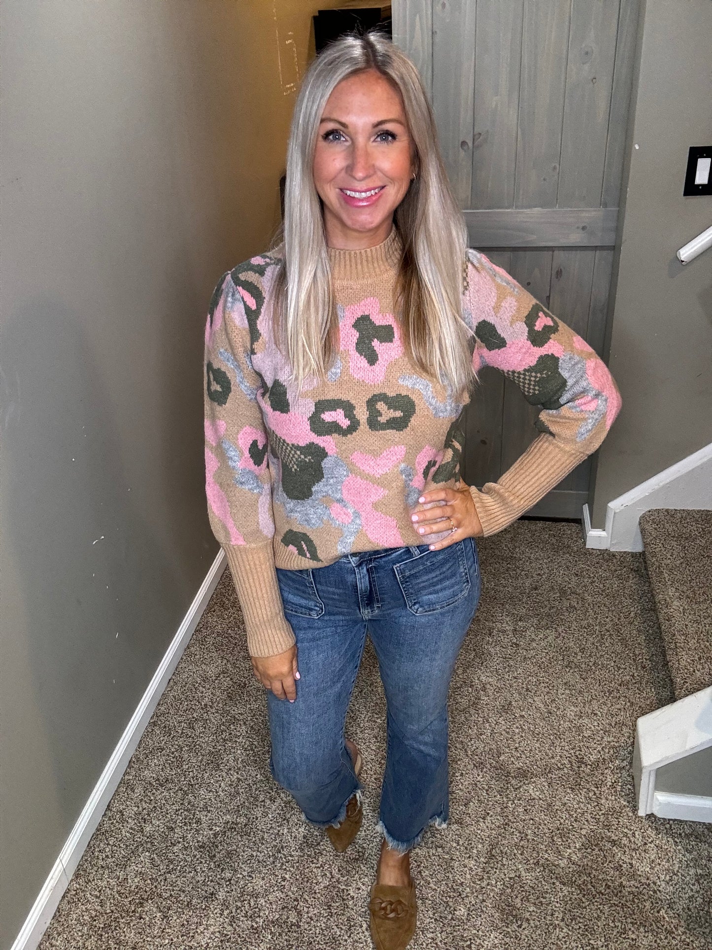 Camo Animal Print Sweater