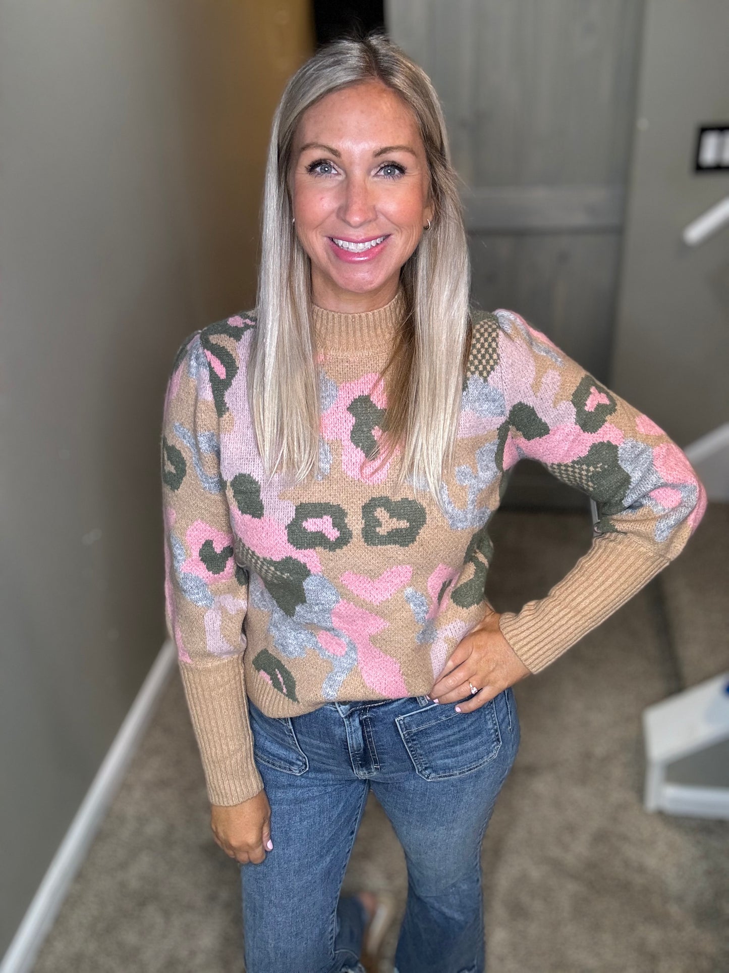 Camo Animal Print Sweater