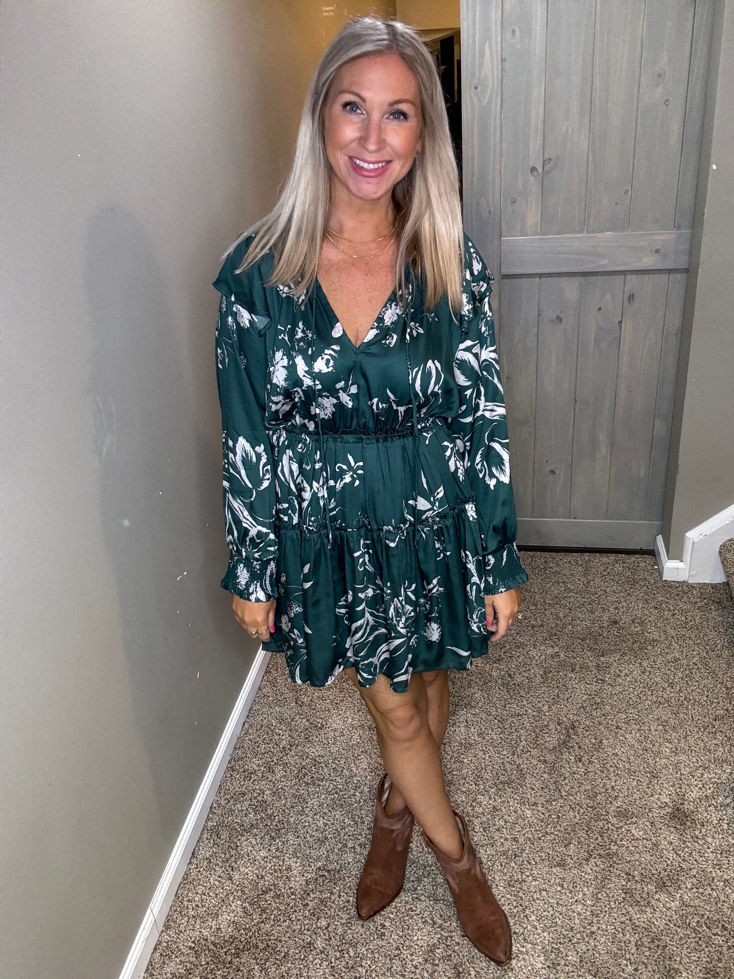 Jade Ruffle Dress