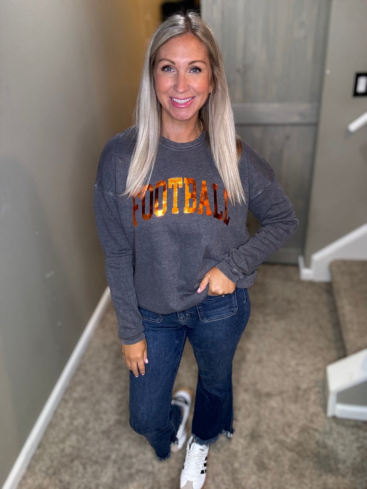 Football Foil Mineral Sweatshirt