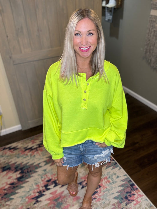 French Terry Neon Sweatshirt