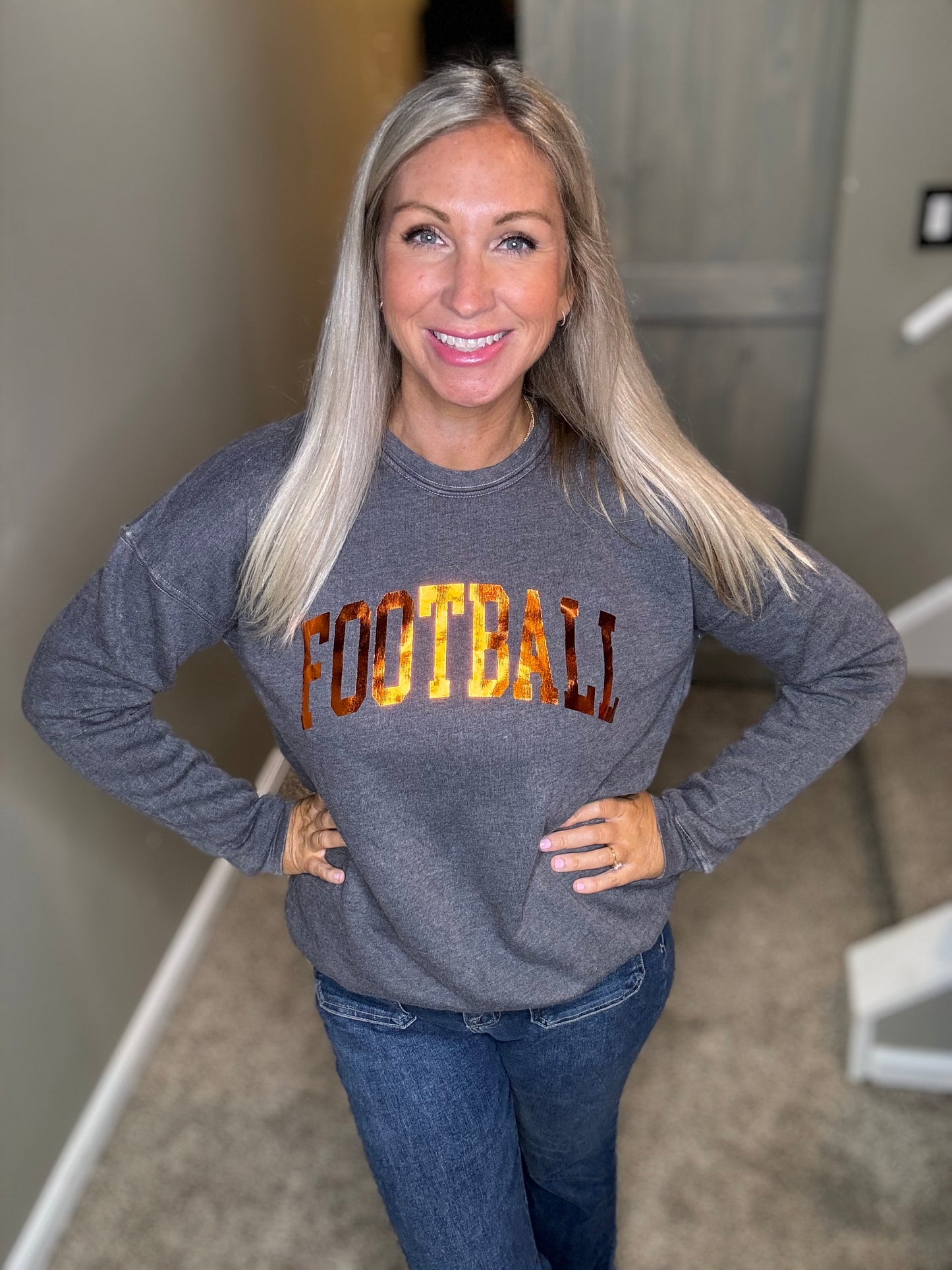 Football Foil Mineral Sweatshirt