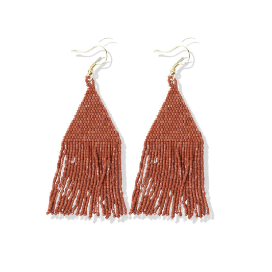 Rust Luxe Petite Fringe Earrings