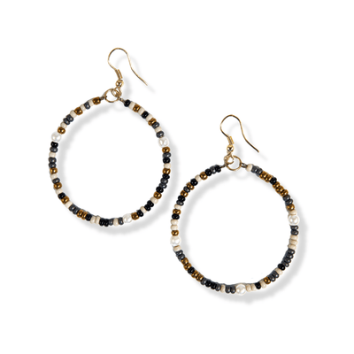 Lucille Confetti Hoop Earrings