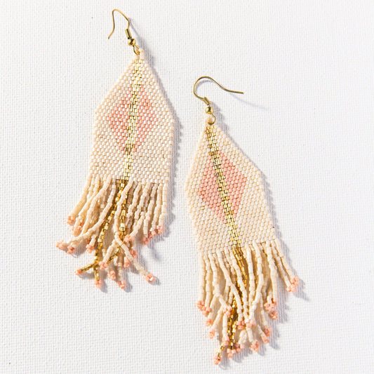 Ivory Blush Diamond Luxe Earrings